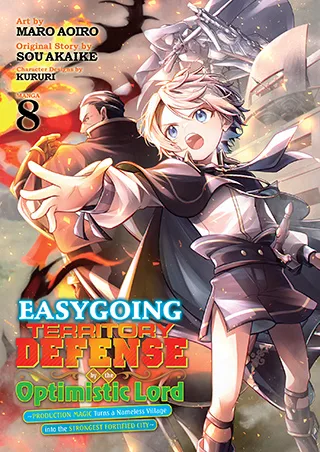 Cover of Easygoing Territory Defense by the Optimistic Lord: Production Magic Turns a Nameless Village into the Strongest Fortified City (Manga) Vol. 8