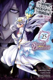 Cover of Is It Wrong to Try to Pick Up Girls in a Dungeon? On the Side: Sword Oratoria, Vol. 25 (manga)